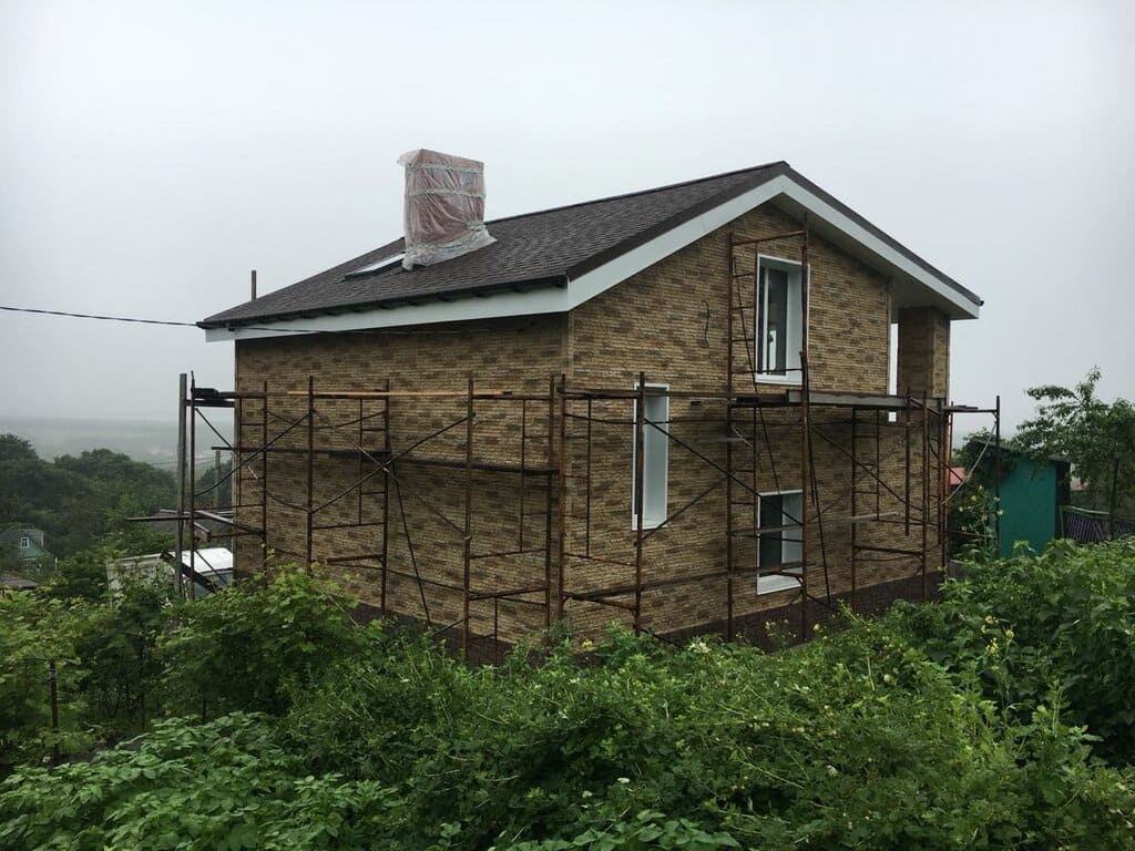 частный дом в Красноярске фото фасадные работы